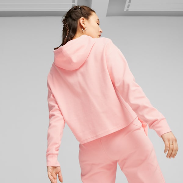 ESS+ Women's Cropped Hoodie, Peach Smoothie, extralarge