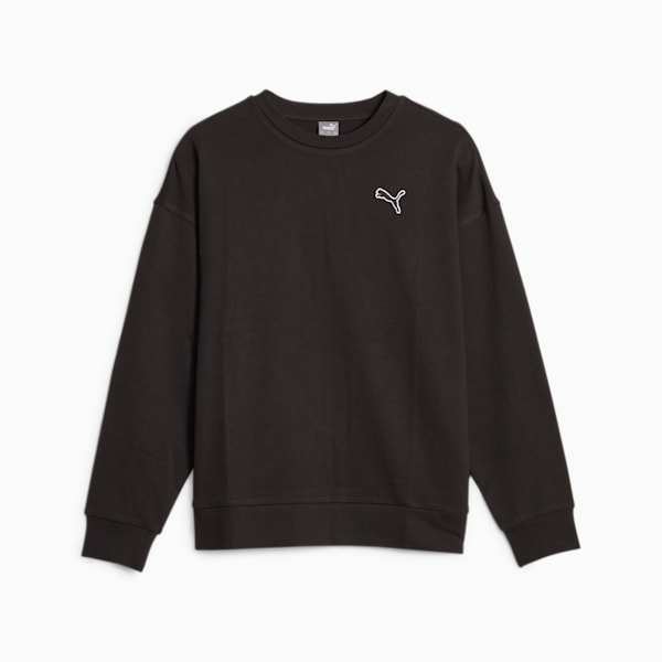 Better Essentials Women's Sweatshirt, PUMA Black, extralarge-IND