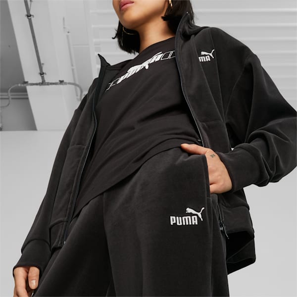 Essentials Elevated Women's Straight Leg Pants, PUMA Black, extralarge-GBR