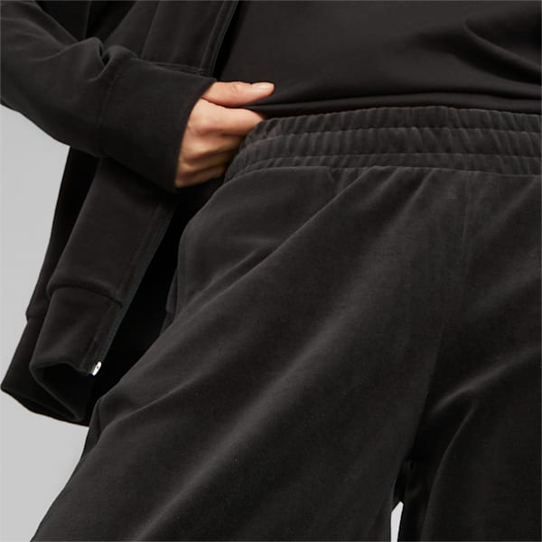 adidas Originals Wide Leg Capri Track Pants in Black