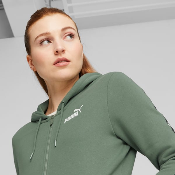TAPE Women's Full-Zip Hoodie, Eucalyptus, extralarge-IND