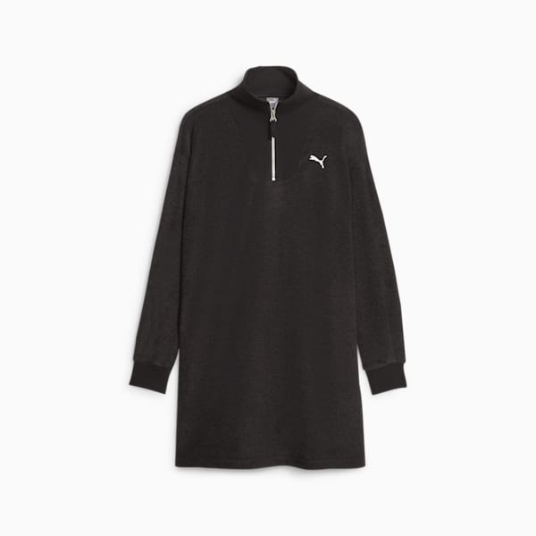 Top HER de invierno con media cremallera para mujer, PUMA Black, extralarge