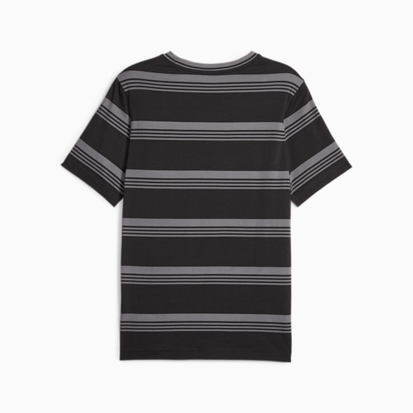 PUMA SQUAD Men's Striped T-shirt, PUMA Black, extralarge-IND