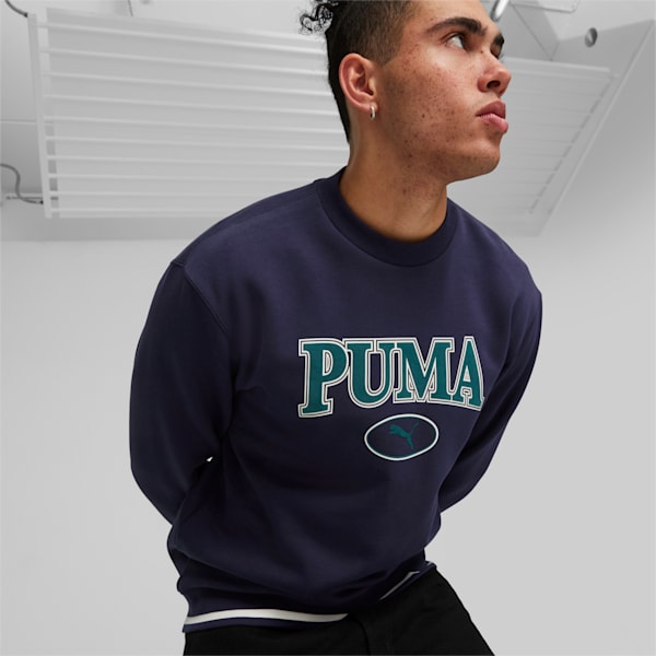 PUMA SQUAD Men's Crew Neck Sweatshirt, PUMA Navy, extralarge-GBR
