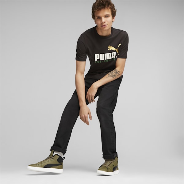 No. 1 Logo Celebration Men's T-shirt, PUMA Black, extralarge-AUS