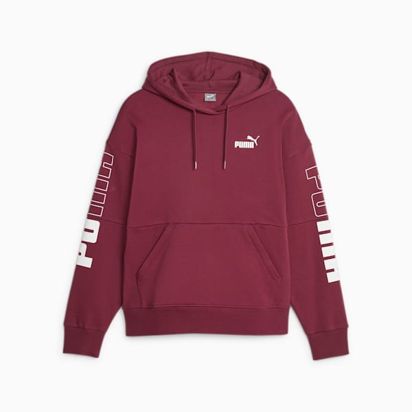 POWER Colourblock Women's Hoodie, Dark Jasper, extralarge-IND