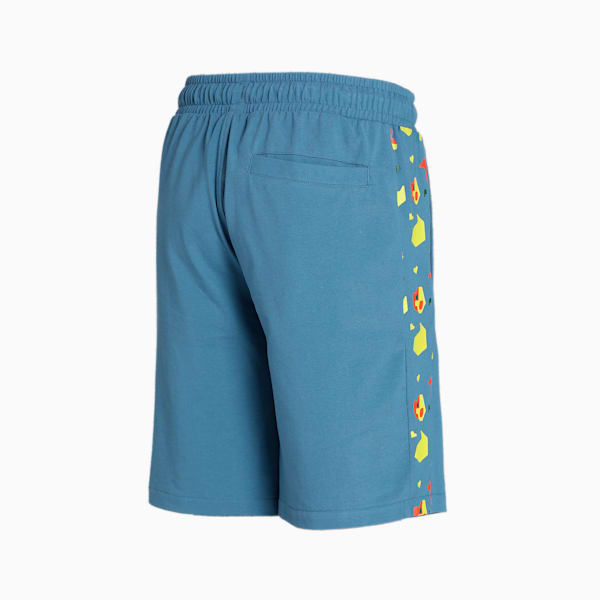 Abstract Print Men's Shorts, Deep Dive, extralarge-IND