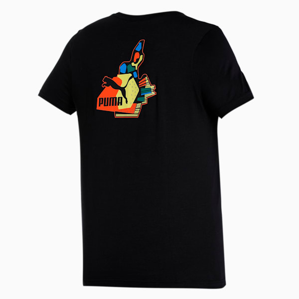 Graphic Men's Slim Fit T-Shirt, PUMA Black, extralarge-IND