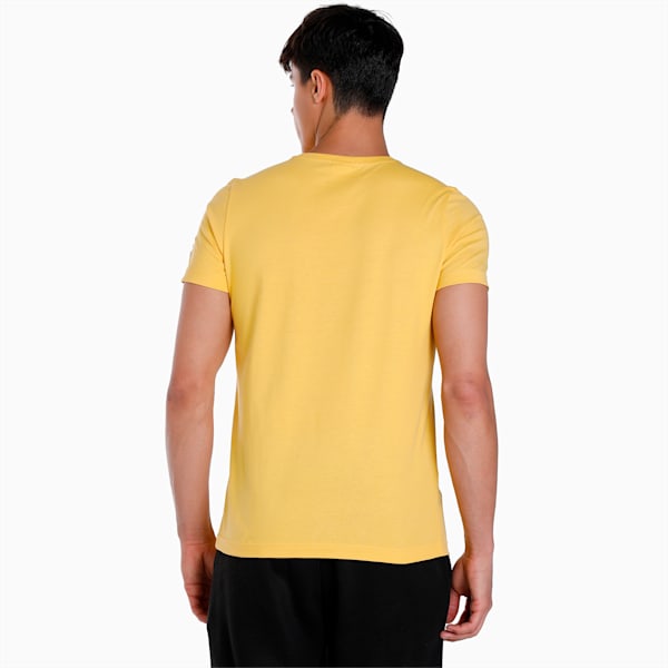 Super PUMA Printed Graphic Men's Slim Fit T-Shirt, Mustard Seed, extralarge-IND