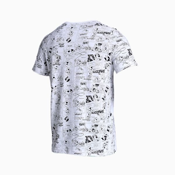 Super PUMA All Over Print Men's Slim Fit T-Shirt, PUMA White, extralarge-IND