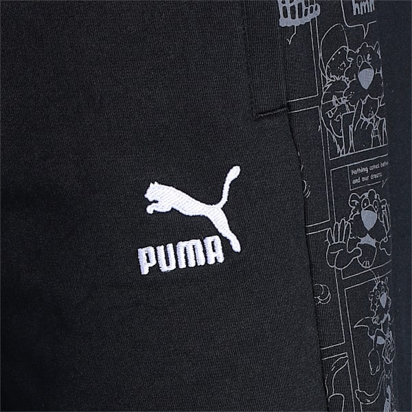 Super PUMA All Over Print Men's Slim Fit Pants, PUMA Black, extralarge-IND