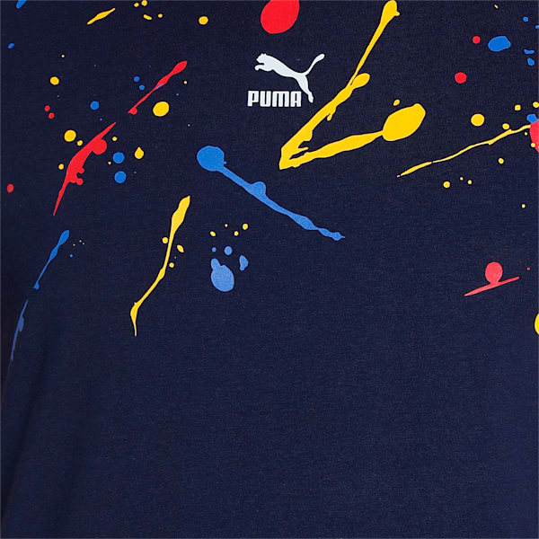 Graphic Men's Slim Fit T-Shirt, PUMA Navy, extralarge-IND