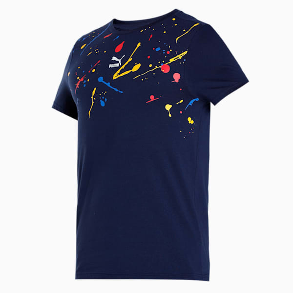 Graphic Men's Slim Fit T-Shirt, PUMA Navy, extralarge-IND