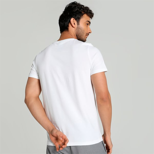 Men's Graphic Slim Fit T-Shirt, PUMA White, extralarge-IND