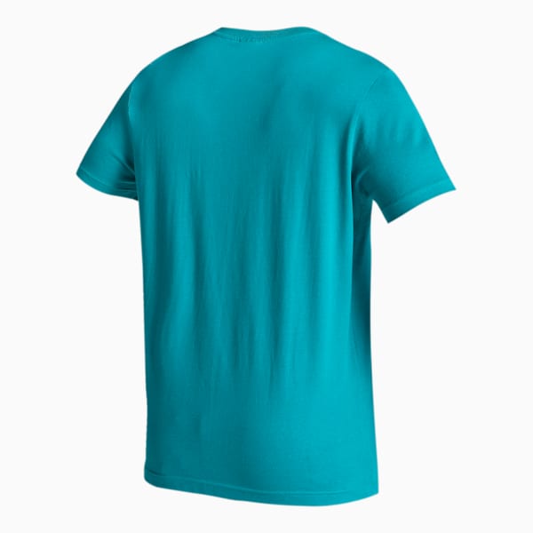 Graphic Men's Slim Fit T-Shirt, Green Lagoon, extralarge-IND