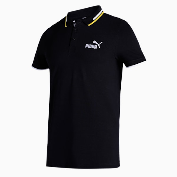 Tipping Men's Slim Fit Polo, PUMA Black, extralarge-IND