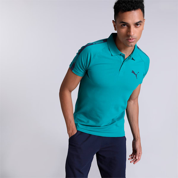 Men's Raglan Slim Fit T-Shirt, Green Lagoon, extralarge-IND