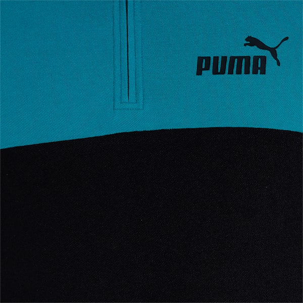 Colorblock Men's Slim Fit T-Shirt, PUMA Black, extralarge-IND