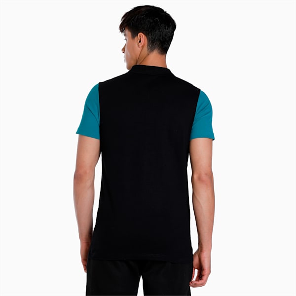 Colorblock Men's Slim Fit T-Shirt, PUMA Black, extralarge-IND