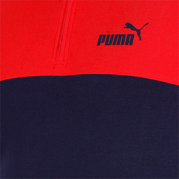 Colorblock Men's Slim Fit T-Shirt, PUMA Navy, extralarge-IND