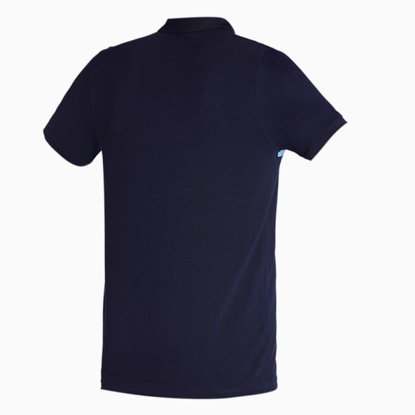 Stylized Colorblock Men's Slim Fit Polo, New Navy, extralarge-IND