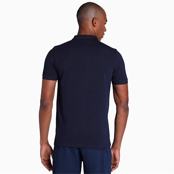 Stylized Colorblock Men's Slim Fit Polo, New Navy, extralarge-IND