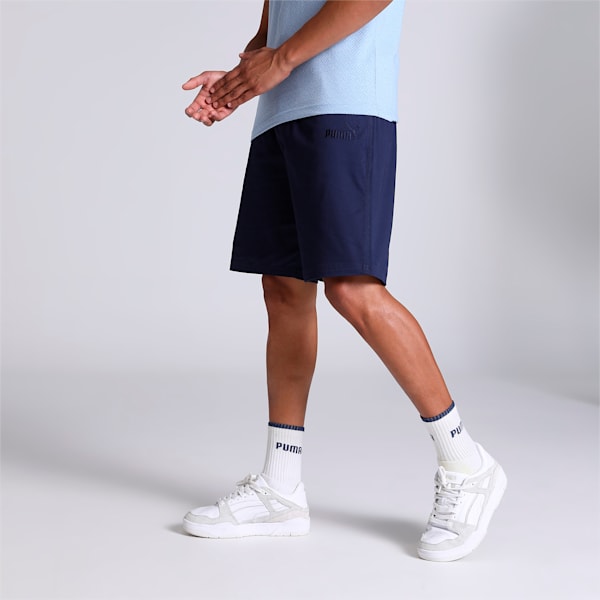 Solid Chino Men's Shorts, New Navy, extralarge-IND