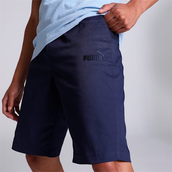 Solid Chino Men's Shorts, New Navy, extralarge-IND