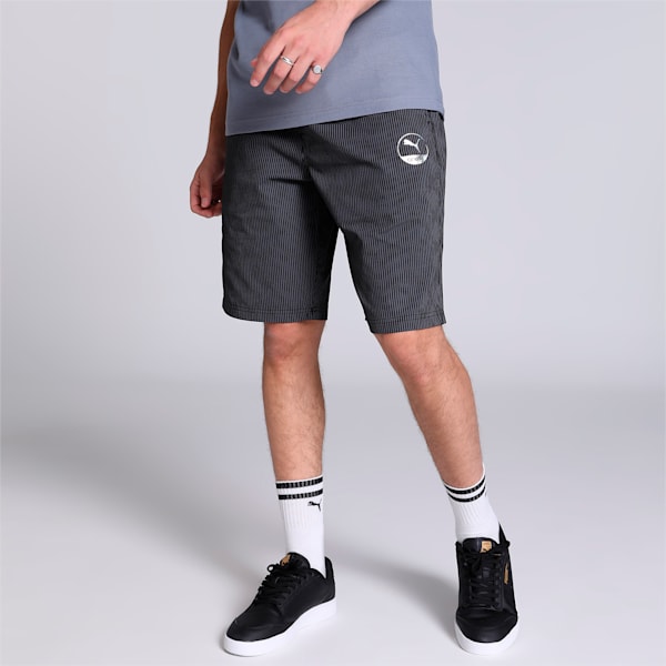 PUMA x one8  Men's Printed Chino Shorts, PUMA Black, extralarge-IND