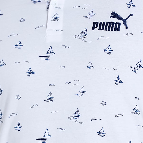 AOP Men's Slim Fit T-Shirt, PUMA White, extralarge-IND