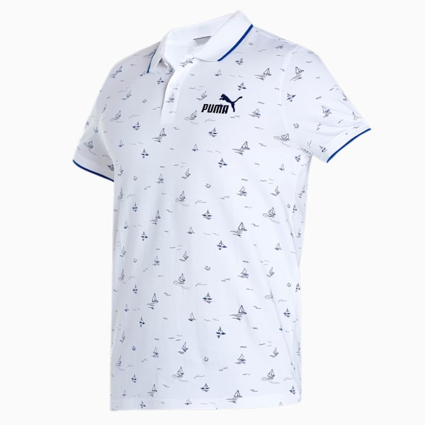 AOP Men's Slim Fit T-Shirt, PUMA White, extralarge-IND