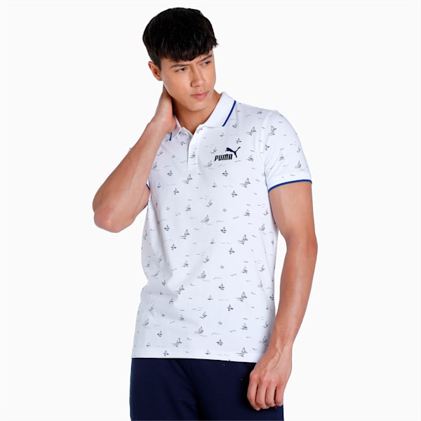 AOP Men's Slim Fit T-Shirt, PUMA White, extralarge-IND