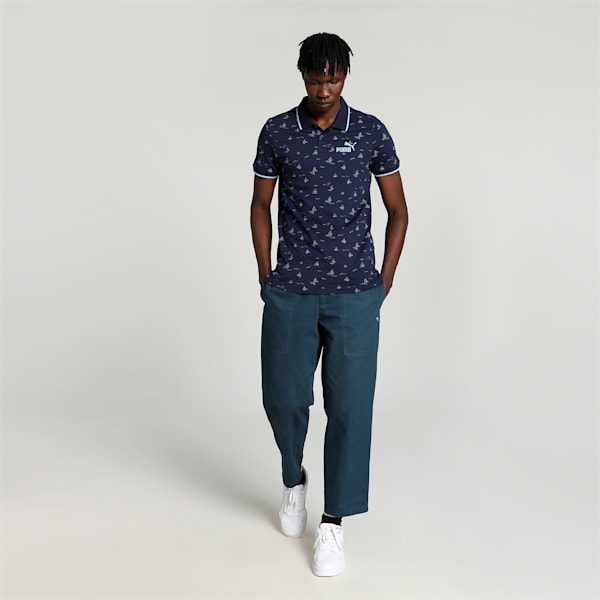 AOP Men's Slim Fit T-Shirt, PUMA Navy, extralarge-IND