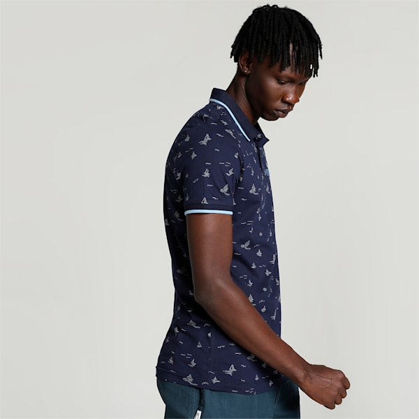 AOP Men's Slim Fit T-Shirt, PUMA Navy, extralarge-IND