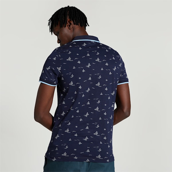 AOP Men's Slim Fit T-Shirt, PUMA Navy, extralarge-IND