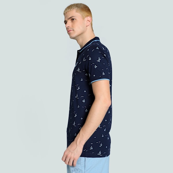 AOP Men's Slim Fit T-Shirt, PUMA Navy-Day dream, extralarge-IND