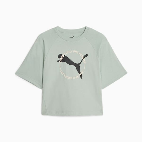 Puma Graphic Tee Streetwear Eggnog Mens Small