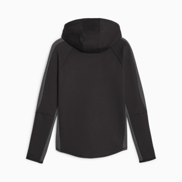 EVOSTRIPE Women's Full-Zip Hoodie, PUMA Black, extralarge-IND