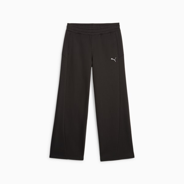 Women's Wide Leg Sweatpant in Black