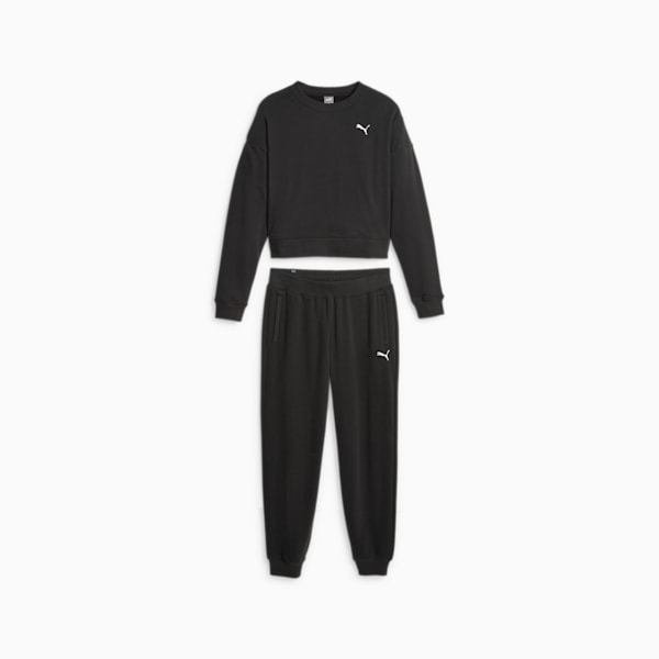 Women's Loungewear Suit, PUMA Black, extralarge-IND