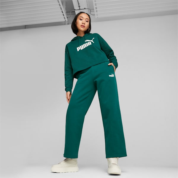 ESS Women's Straight Leg Sweat Pants, Malachite, extralarge-IND