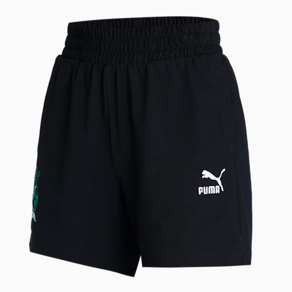 Graphic Women's Regular Fit Shorts, PUMA Black, extralarge-IND
