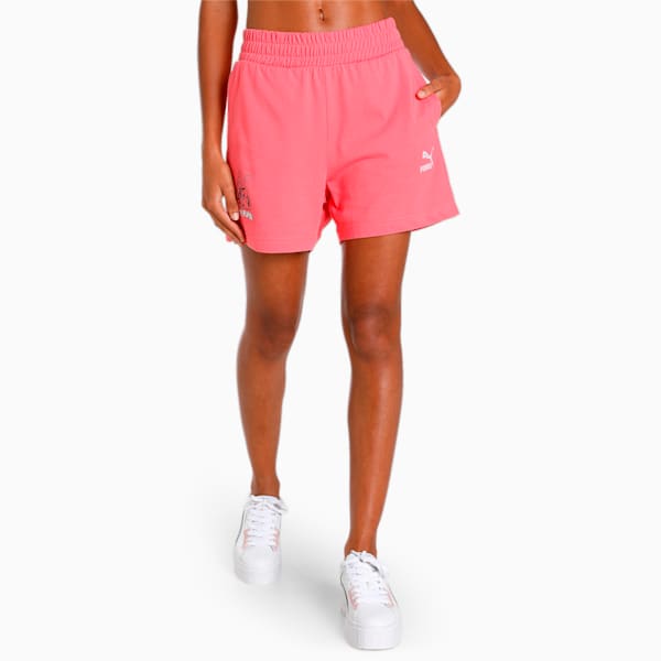 Graphic Women's Regular Fit Shorts, Loveable, extralarge-IND