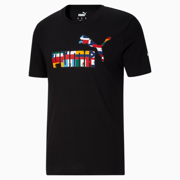 Heritage Men's Logo Tee, Puma Black, extralarge