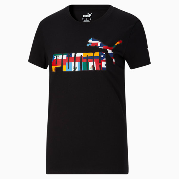 Heritage Women's Logo Tee, Puma Black, extralarge