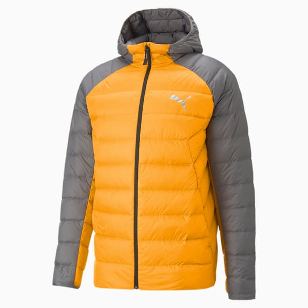 PWRWarm packLITE 600 Down Men's Slim Fit Jacket, Tangerine, extralarge-IND