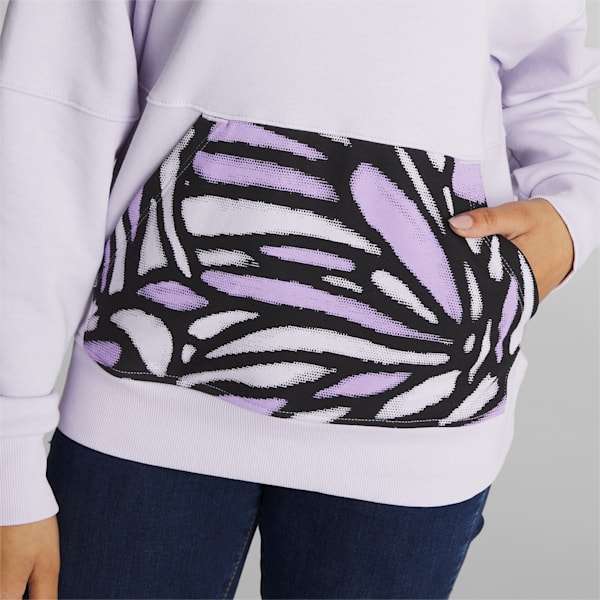 Sudadera con capucha Power Monarch para mujer, Spring Lavender