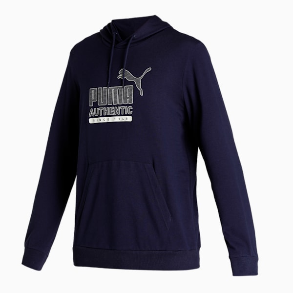 Cat Graphic Men's Hoodie, Peacoat, extralarge-IND