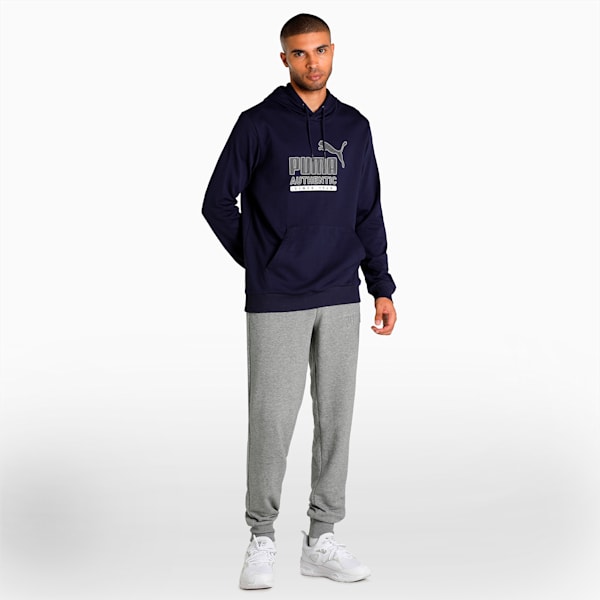 Cat Graphic Men's Hoodie, Peacoat, extralarge-IND