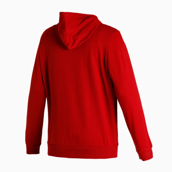 Cat Graphic Men's Hoodie, Intense Red, extralarge-IND